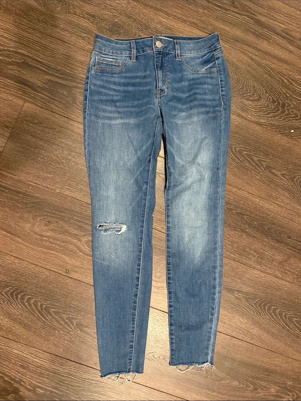 Refuge Blue Washed Skinny Jeans